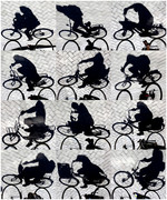 Cyclist's shadows